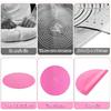 2 PCS 12 Inch Silicone Cake Mat, Pink Round Baking Mat with Measurements Reble Cake Turntable Mat Non-Stick Heat Resistant Pastry Mats for Rolling