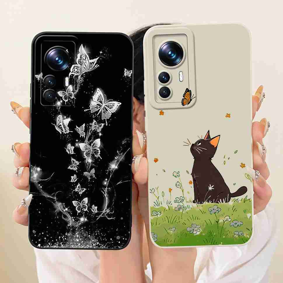 For Xiaomi Mi 12T Case 22071212AG Cute Cartoon Cat Panda Silicone Back Cover For Xiaomi Mi 12t Bumper Phone Cases Fundas