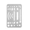 3 Pcs Stainless Steel Drawing Drafting Craft Stencils Eraser Templates Durable Erasing Shield  Tools