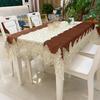 Luxury Lace Tablecloth for Living Room Bedroom Cover Table Party Table Cloth American White Embroider Table Decoration