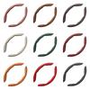 2pcs Ergonomic Steering Wheel Cover Luxury Anti-Slip Cover Snap-On Cover  All-Weather Driving