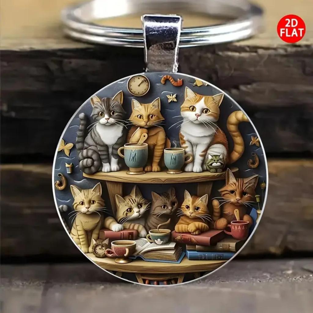 Брелок-подвеска Badge Time Gemstone Cross Border Accessories Metal Keychain