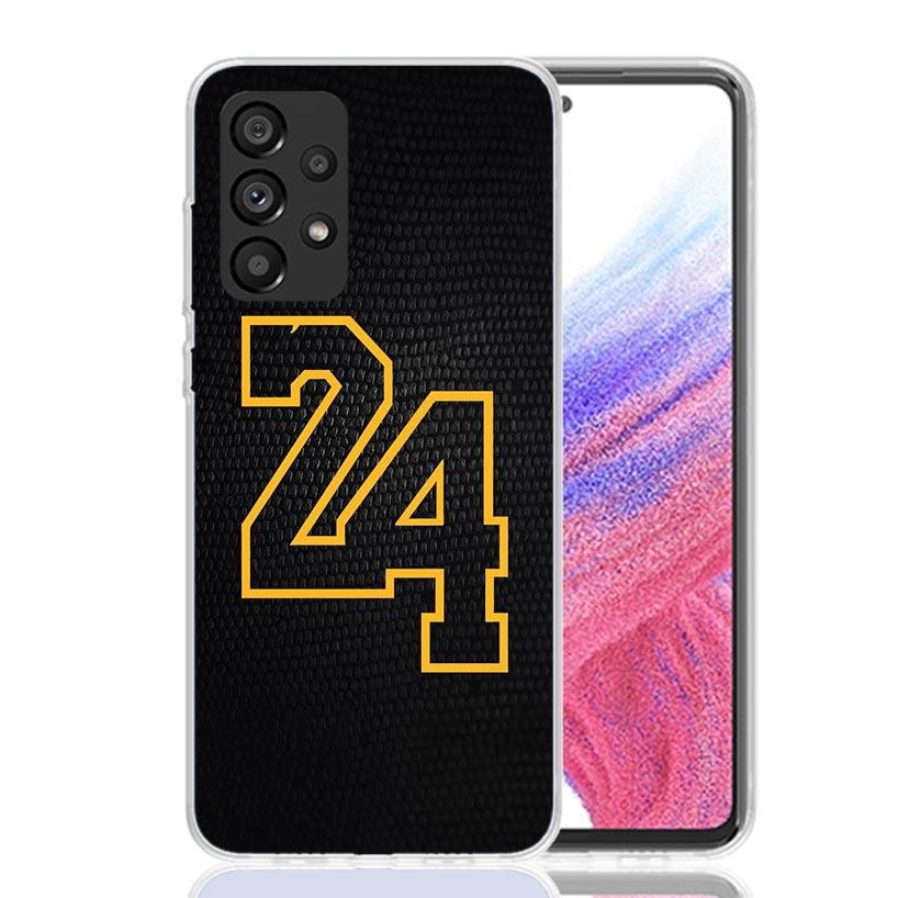Чехол для телефона с номером 23 24 8 для Basketball для Samsung Galaxy A13 A14 A15 A16 A17 A53 A54 A55 A56 A33 A34 A35 A36 A23 A24 A25 A26 A05S