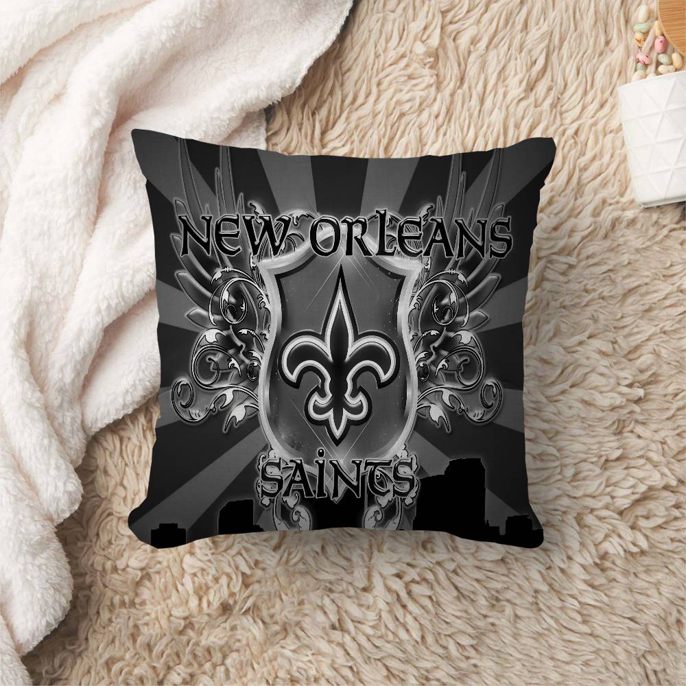 N-New O-Orleans S-Saints Pillow Anime Pillow Sofa Bed Head Pillow Cover Cushion Cover 45X45 Cm Fashion