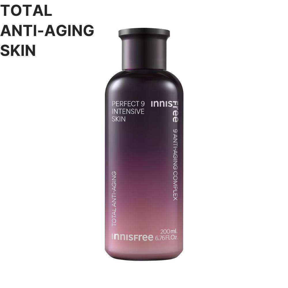 Innisfree Подарочный набор Perfect 9 Intensive, кожа 200 мл, лосьон 160 мл, сыворотка 50 мл, крем для век 30 мл, крем 60 мл