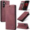 Кожаный чехол-книжка с магнитной застежкой для телефона Samsung Galaxy S24 FE S24Plus Capa со слотом для кредитной карты и обложкой-кошельком для Galaxy S24 Ultra