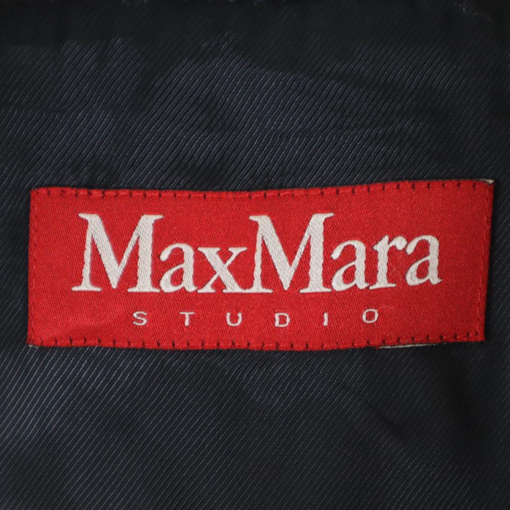 Пальто из шерсти Max Mara Studio 36 Серо-бежевый Женское Б/у