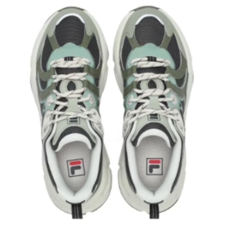 Fila Mars 3 Легкие Удобные Прочные Низкие Кроссовки Папы Мужские кроссовки Зеленые F12M432103FSL