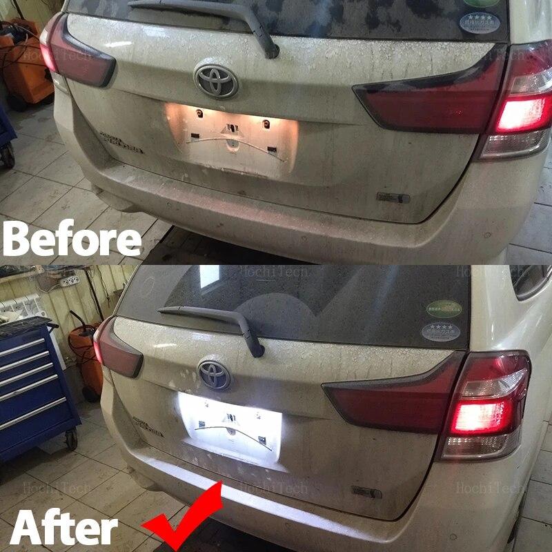 2 шт. Canbus автомобильный светодиодный номерной знак для Toyota Camry Avalon Auris E18 Vios Esquire Esquire EZ Noah Proace City SAI