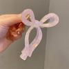 Colorful Acetate Grab Clip Korean Style Large Shark Clip Elegant Bow Hair Claw  Ladies