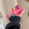 Корейский милый 3d цветок браслет-держатель-подставка для телефона чехол для Iphone 13 12 11 Pro Xs Max X Xr 7 8 Plus Se 3 противоударный мягкий чехол