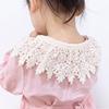 Detachable Kids Girls Lace Scarf Shawl Hollow Embroidered with Shoulder Straps Baby Children Fake Collar 3-8Y