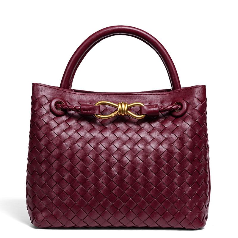 Y бабочка новая сумка ручной работы женская плетеная сумка металлическая веревочная пряжка сумка через плечо сумка-мессенджер портативная сумка-тоут