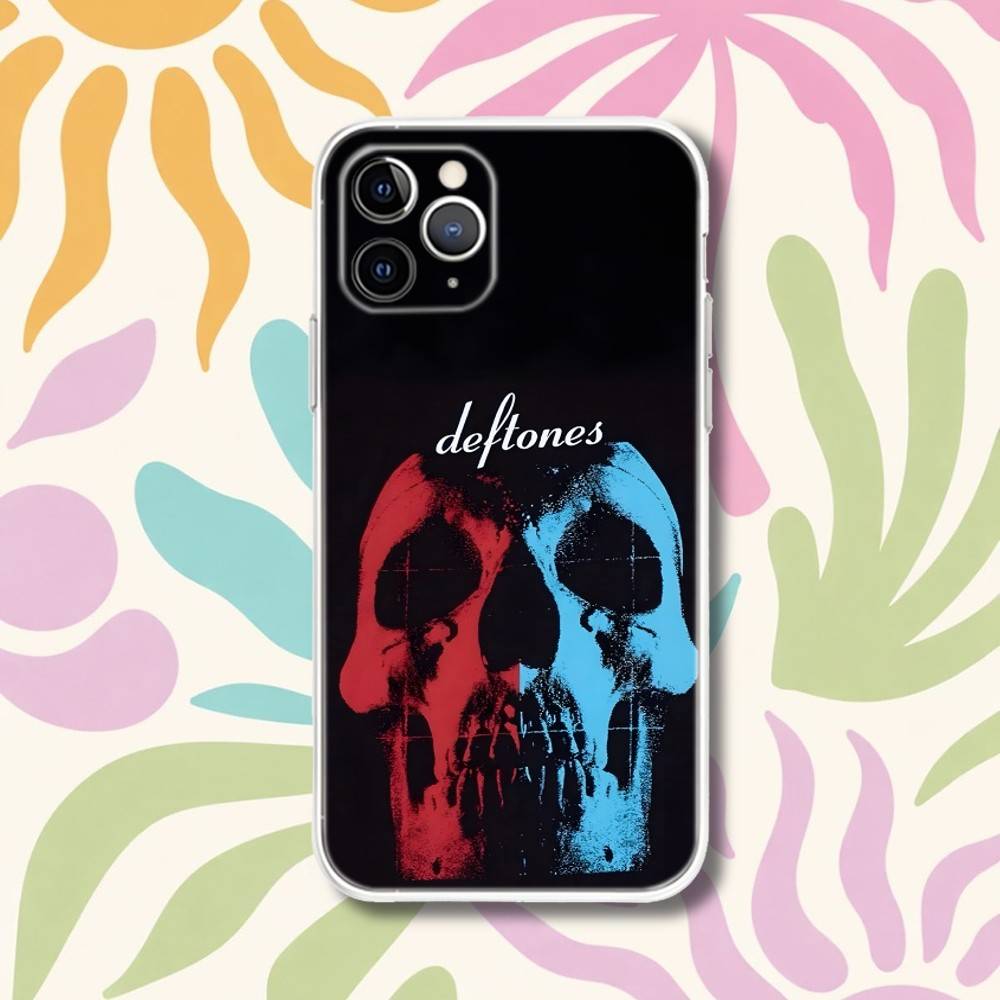 D-Deftones Частный Музыкальный Чехол для Телефона Для iPhone 17,16e,16,15,14,13,12,11 Mini Pro Max X,XR,XSMAX 8,7 Air Plus Прозрачный Мягкий