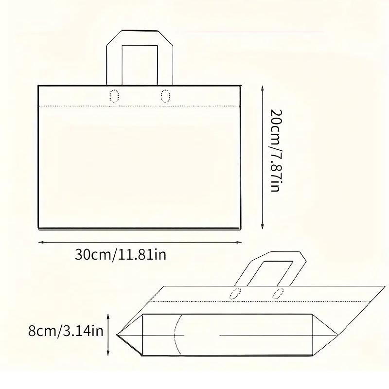 WTEMPO Spring Summer Elegant Floral Gift Bags Clear Plastic Tote Bags Suitable for Flowers Dolls Gifts Simple Shopping Bags Universal Packaging Bags