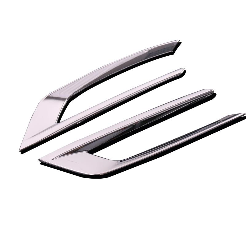 Car Exterior Accessories 2pcs ABS Chrome Front Fog Light Lamp Cover Trim Decoration Fit For Volvo XC60 2018