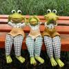 3 Pcs Desktop Frog Ornament Resin No See No Speak No Hear Frog Figurines Sitting Frog Statue with Long Legs for Indoor Table Shelf Cabinet Decor