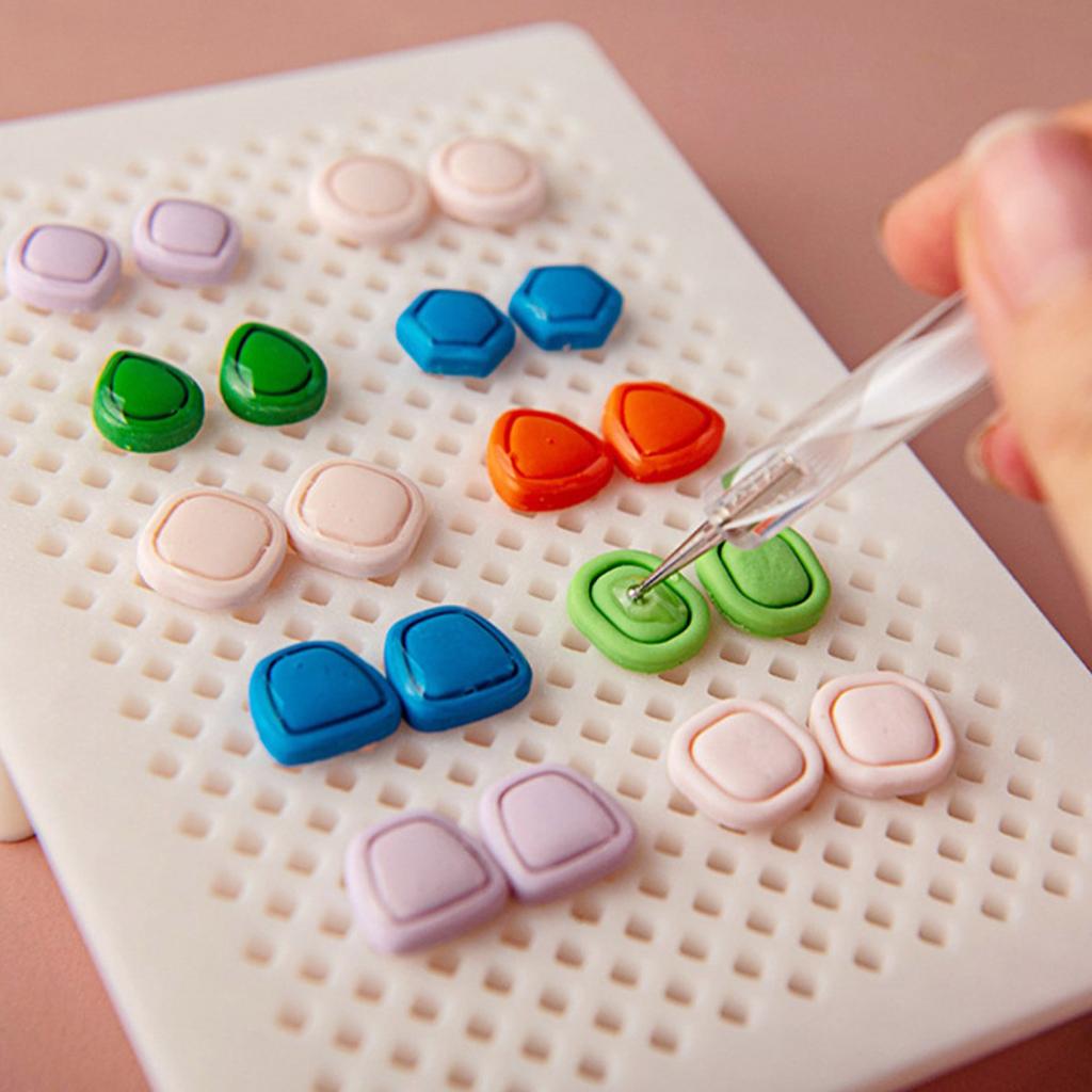 Инструмент для позиционирования отверстий для серег из полимерной глины, лампа-сушка, ручное приспособление для крафтинга для выравнивания и надежной поддержки