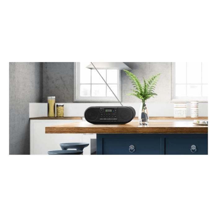 Mini-Chaîne HiFi - Panasonic - RX-D552EK - Tuner FM et DAB/DAB+ - Portable - Noir