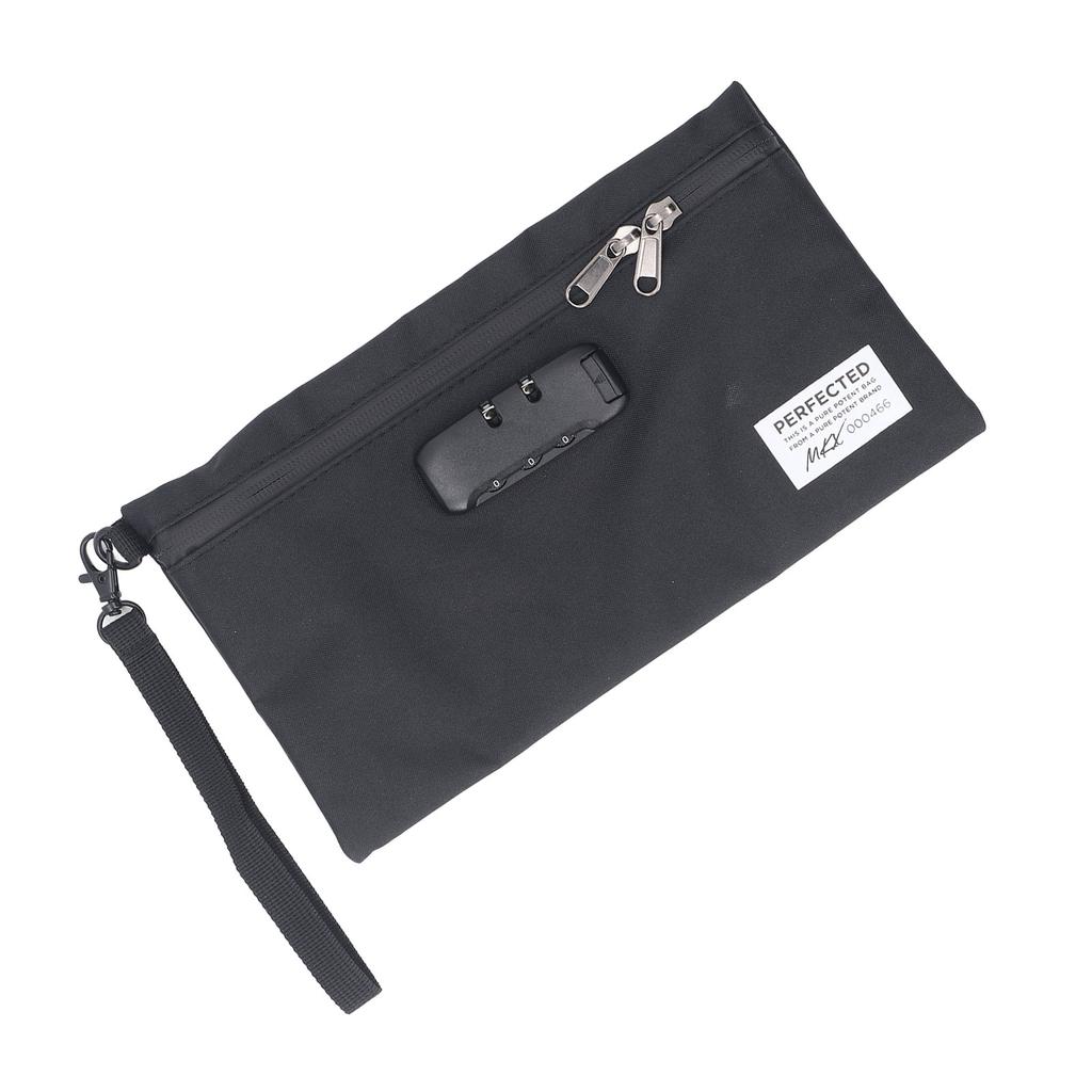 Smell Proof Bags PVC Activated Carbon Odors Absorbing Odorless Storage Pouch Scent Proof Container with Combination Lock