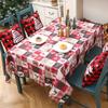 Christmas Table Runner - Rectangle Holiday Dining Table Decor, Printed Tablecloth for Xmas Party, Home Kitchen Decorations