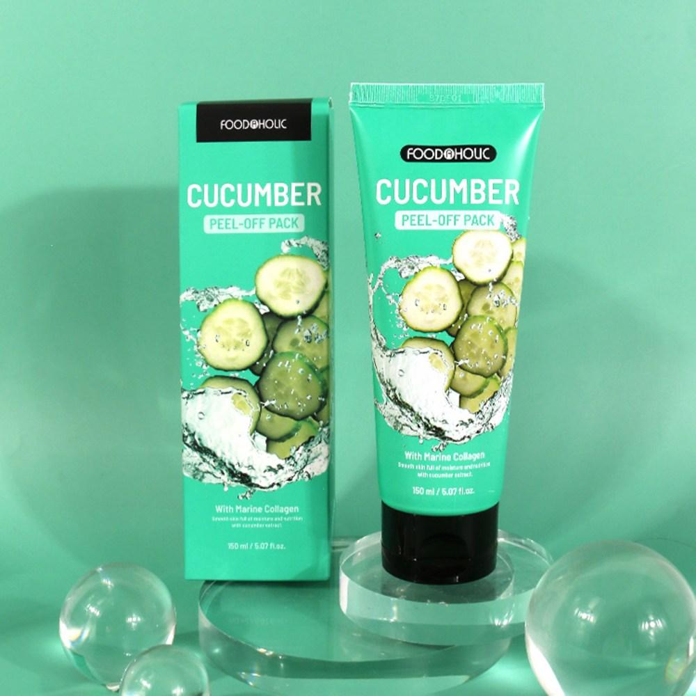 Foodaholic Collagen Peel Off Pack 150ml / Cucumber, 1 Piece, 2 Pieces