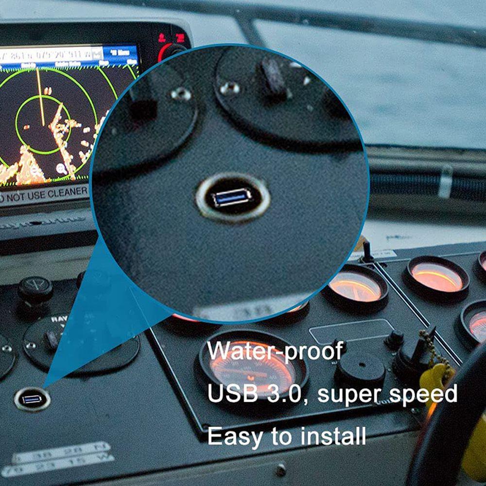 Мотоцикл Грузовик Водонепроницаемый Папа к Маме Автомобильная Приборная панель USB 3.0 Панельный Кабель для Врезного Монтажа