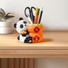 Panda Pen Holder Cute Desk Organizer Pencil for Office Home School
