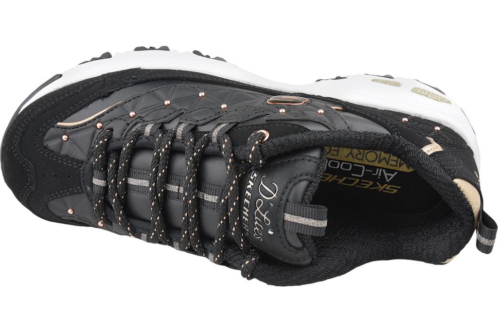 Skechers D'Lites, Женские черные кроссовки
