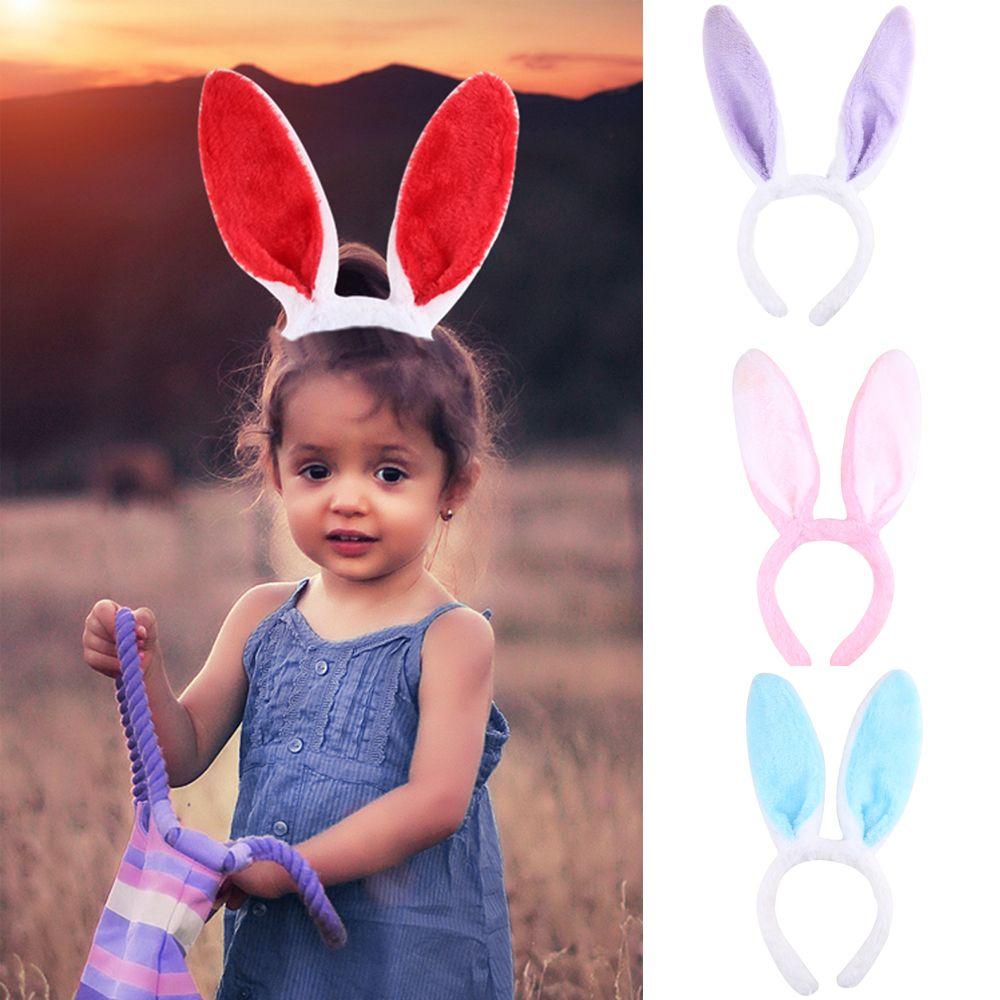 Cosplay Women Girls Bunny Ear Hairband Headband Adult Children Rabbit Ear Easter