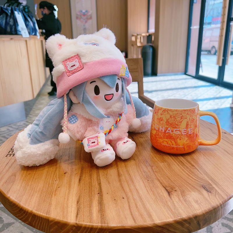 Kawaii Hatsune Miku Snow Princess Anime Cartoon Plush Doll Dress-Up Hatsune Miku Fufu Cute Doll Christmas Gift