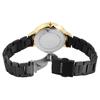 Montre - RAPTOR - Wild - Doré &amp; Noir - Bracelet acier inoxydable imprimé léopard - Boîtier 34 mm quartz