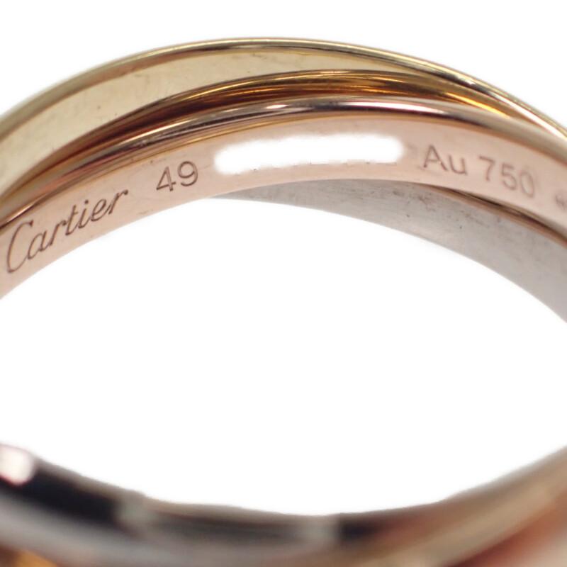 Cartier B4235149 #9(Размер Японии) кольцо K18 белое золото/K18 желтое золото Женское