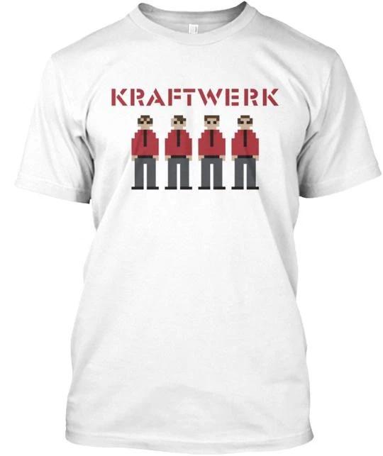 Kraftwerk 100% Хлопок Футболка Мужские Футболки Топ Сделано в США Футболка Футболка Топ Унисекс