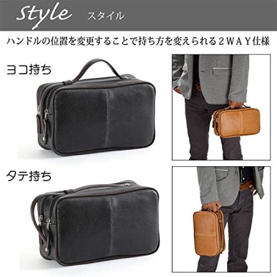 Toyooka Craftsmanship Second Bag Clutch Bag отечественного производства в Японии Двойная молния Свадебная церемония Оригинальные роскошные перчатки из овчины [сумка Hirano] Мужская