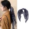 Classic Long-Staple Cotton Long Scarf Cashew Headband Headscarf Silk Scarf High-End Square Scarf Light Luxury Minimalist