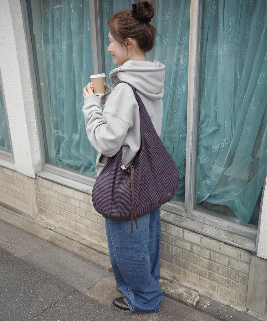 Сумка Naats Stripe Comfy, Фиолетовая