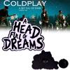 Стильная брошь-значок Coldplay Music Album Dream Overload Подарок фанату Черная