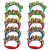 Shantia Hand Bells, Ring Bells, Set of 10, for Kids, 5 Colors, Colorful Bells, Musical Instruments, Karaoke, Parties, Early Childhood Education, Nurse