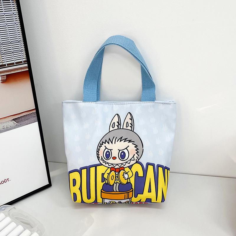 Новая сумка Labubu на каждый день, портативная сумка для ланча, студенческая сумка-тоут для перекусов