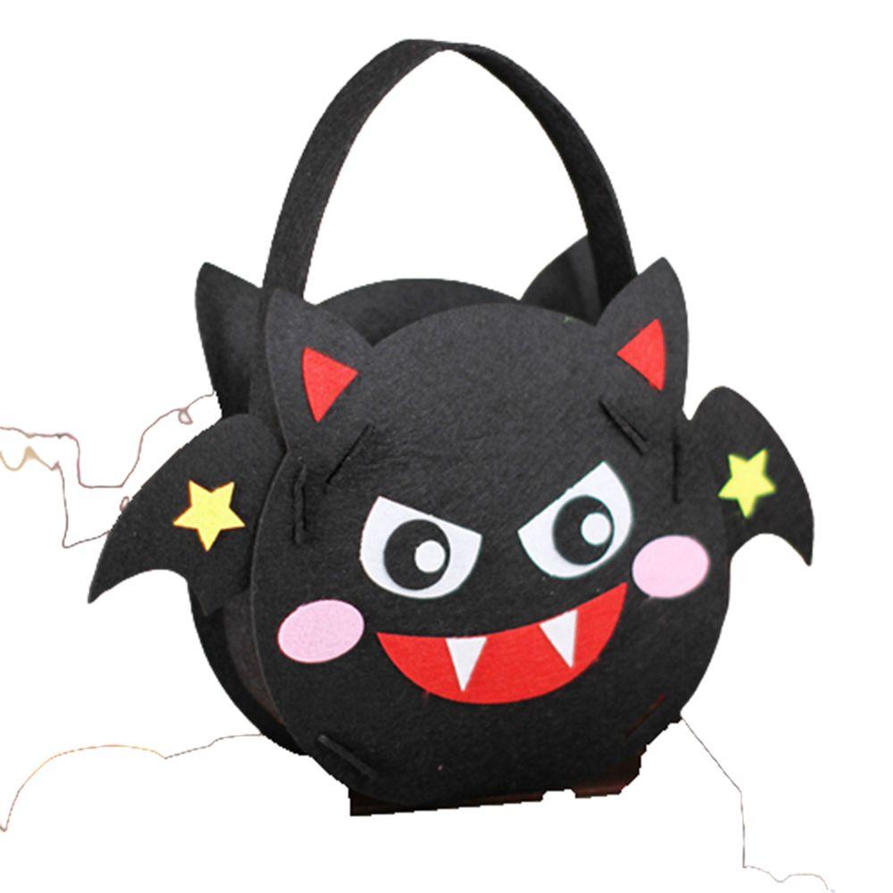 Or Treat Ornament Tote Bag For Kids Halloween Bag Storage Bucket Halloween Candy Bag Gift Basket