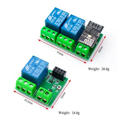 LIZAO ESP8266 ESP-01/01S WIFI Модуль реле DC5V 1-канальный Двухканальный Для Умного дома Управление через Приложение