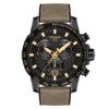 [Tissot] SuperSport Chrono Черный циферблат Тканевый ремешок T1256173705101