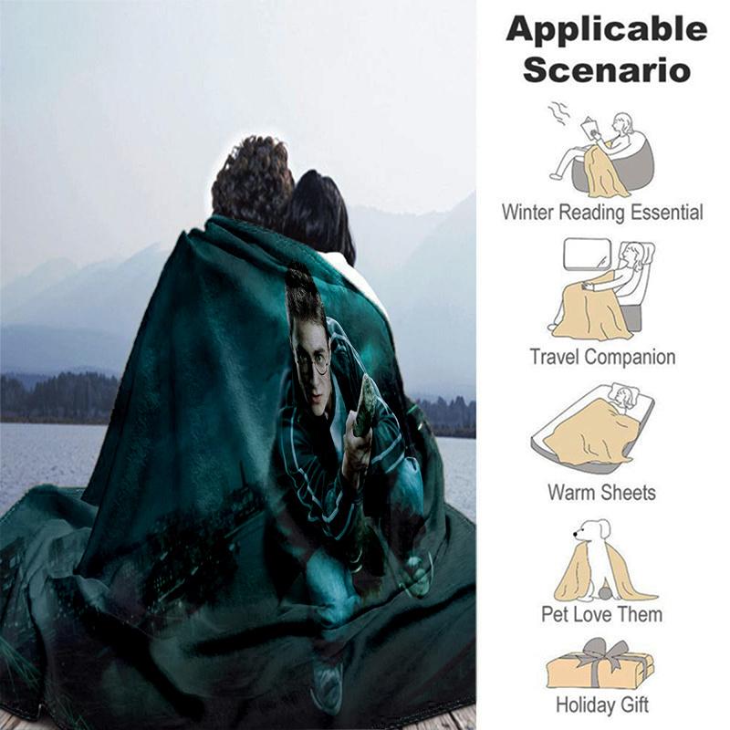 Harry Potter Hogwarts School Uniform Cosplay CostumePrint Blanket, Soft Blanket For Sofa Office Bed And Travelling Daughter Birthday Gift es