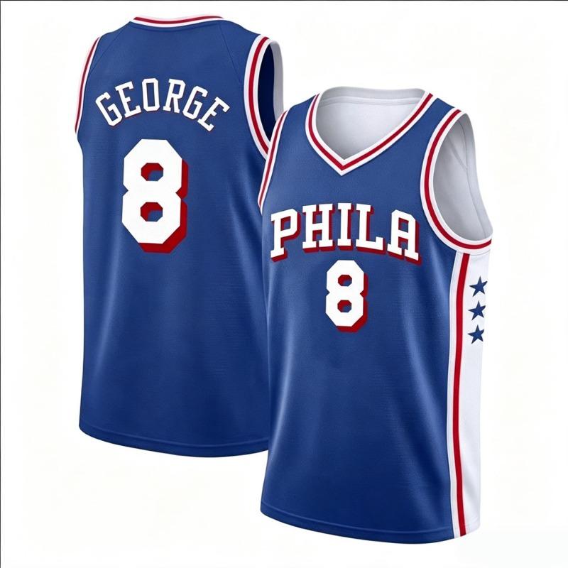 23 Basketball Jersey Philadelphia Sleeveless Tank Top Quick Dry Sport Streetwear Fans Training Vest White Blue Family Matching