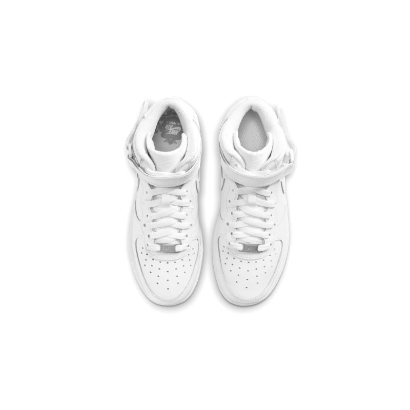 Nike Кроссовки Air Force 1 Mid LE Triple White GS DH2933-111