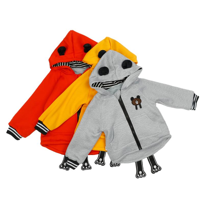 Демисезонная детская куртка на молнии и ушками на капюшоне. Перед покупкой ознакомьтесь с таблицей размеров (возможны отклонения от параметров 1-3 см)