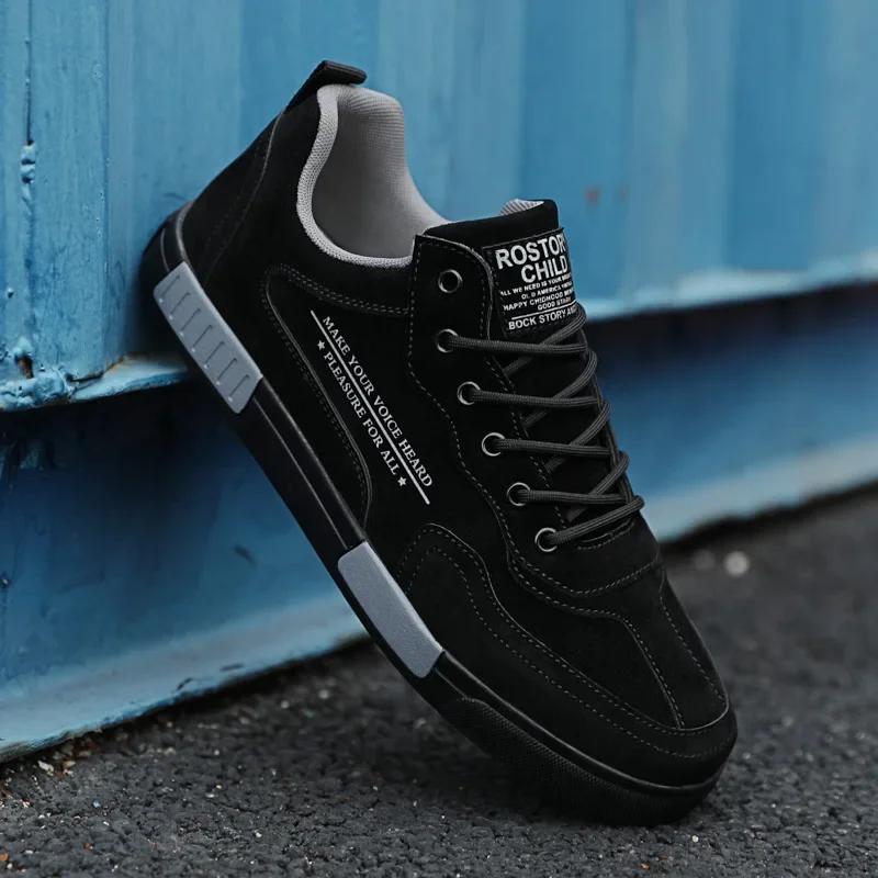 Мужская модная обувь для ходьбы на открытом воздухе, новые кроссовки, нескользящая мужская обувь для тенниса, повседневная обувь для скейтборда, мужские ботинки на шнуровке