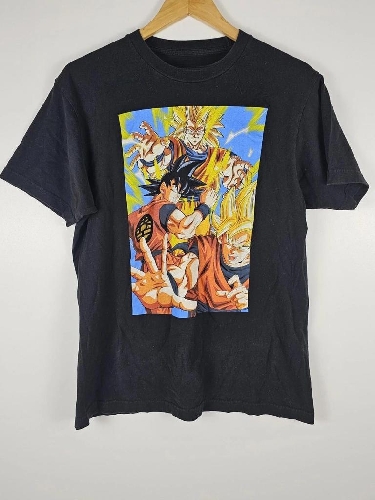 Dragon Ball Z Men's Black Anime Super Saiyan Wukong T-Shirt Summer New Retro Fashion Men's and Women's Japanese Anime