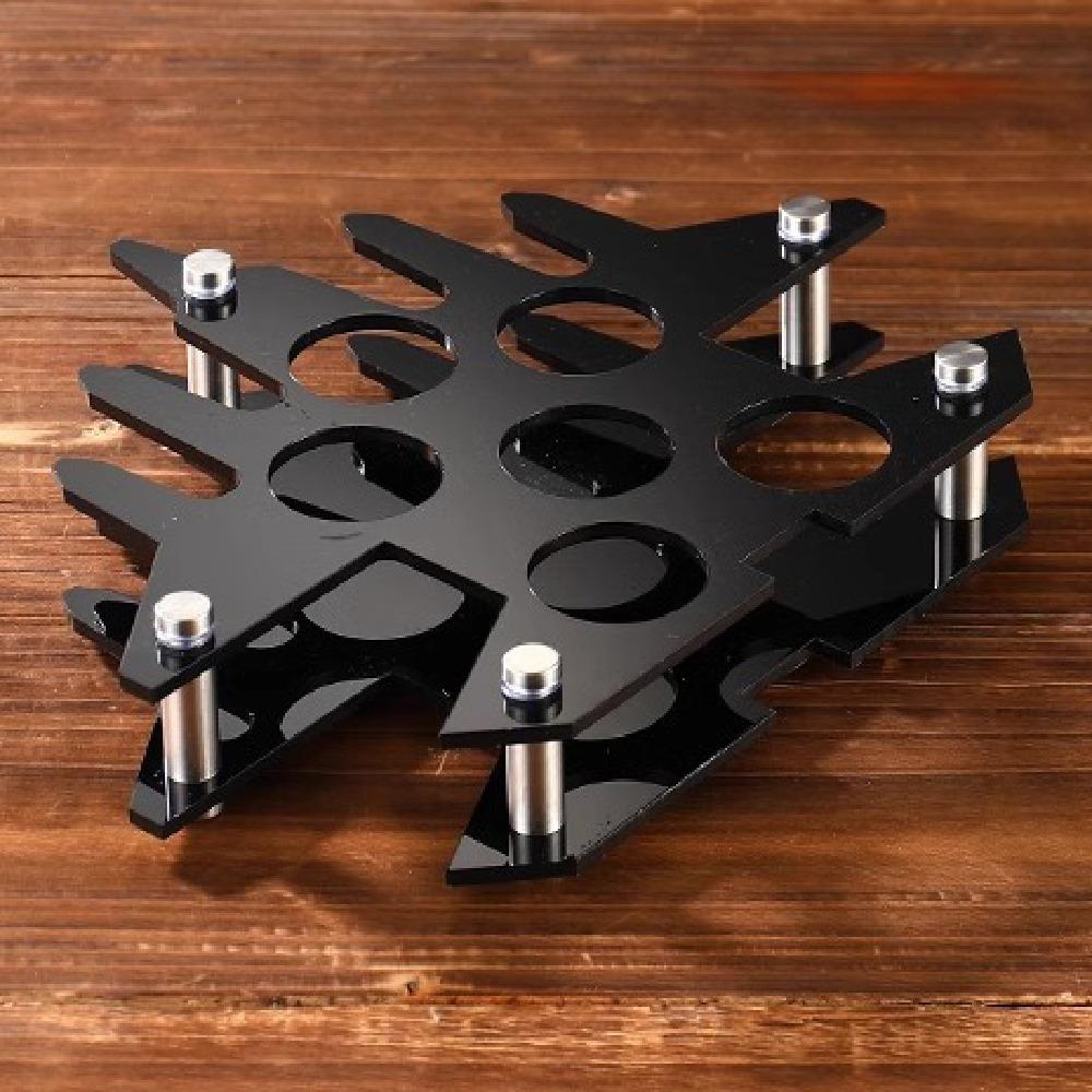 38mm Shot Glasses Holder 6/12Hole Cup Serving Tray Acrylic Cup Holder Restaurant Service